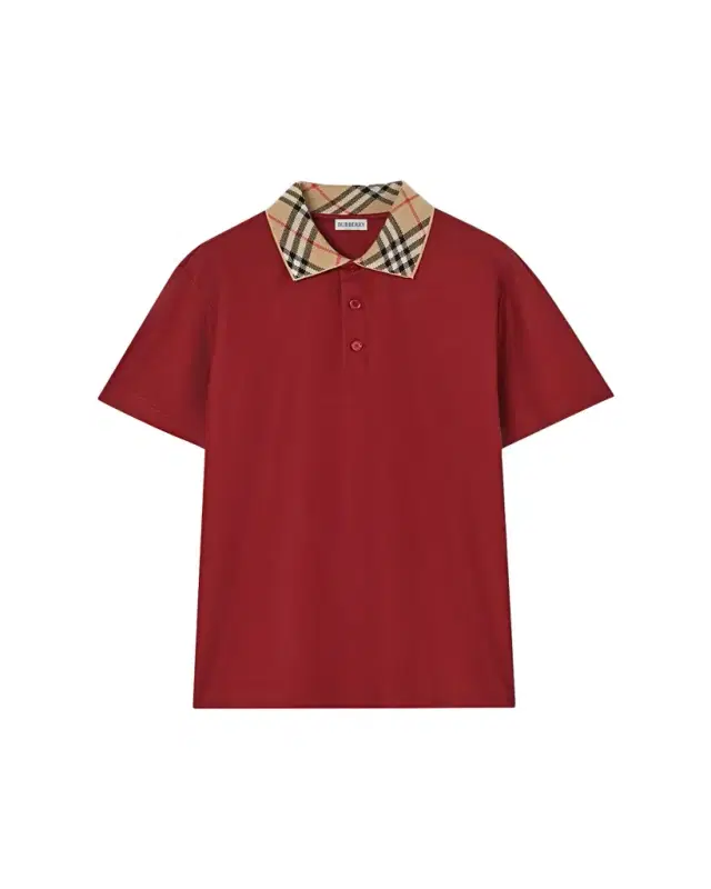 Burberry Men's Evan Check-Collar Cotton Polo Shirt