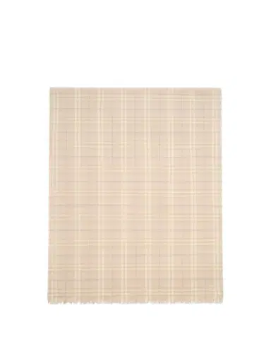 Burberry Sequined Check Wool Silk-Blend Scarf | Thumbnail 1