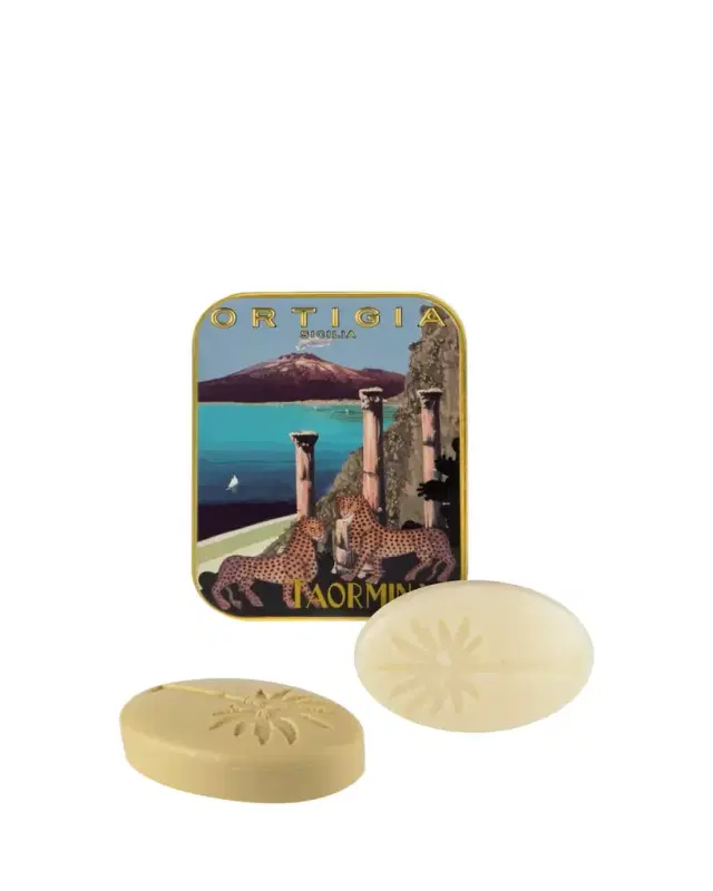 ORTIGIA Taormina City Bar Soap Tin, 2 x 0.9 oz.
