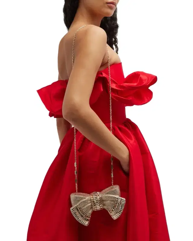 Bow Deco Crystal Minaudiere