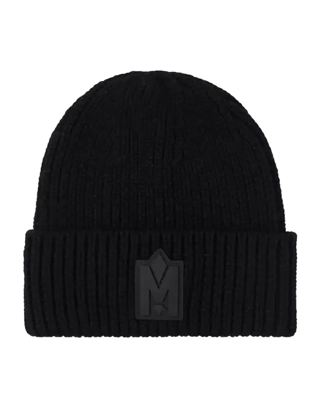Men 's M-Logo Patch Beanie Hat