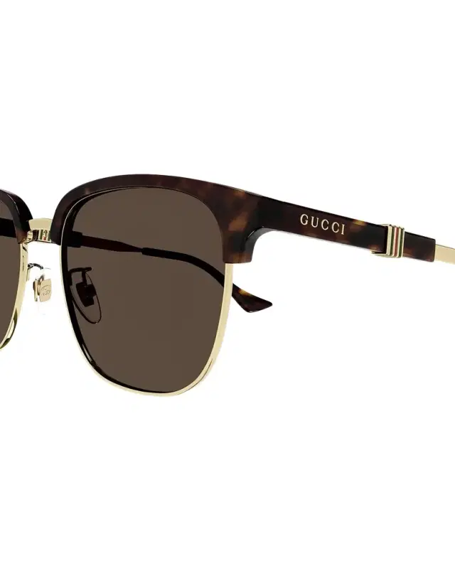Men 's Metal and Acetate Square Sunglasses