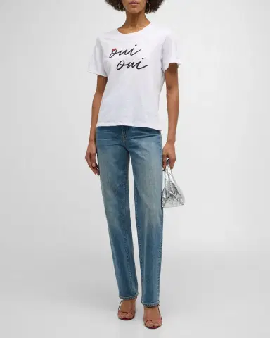 Cinq à Sept Oui Oui Shrunken Short-Sleeve T-Shirt | Thumbnail 2