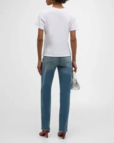 Cinq à Sept Oui Oui Shrunken Short-Sleeve T-Shirt | Thumbnail 3