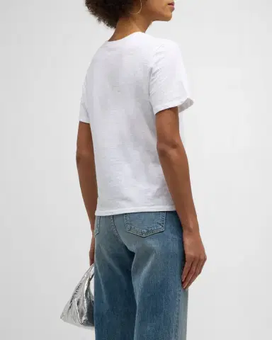 Cinq à Sept Oui Oui Shrunken Short-Sleeve T-Shirt | Thumbnail 5