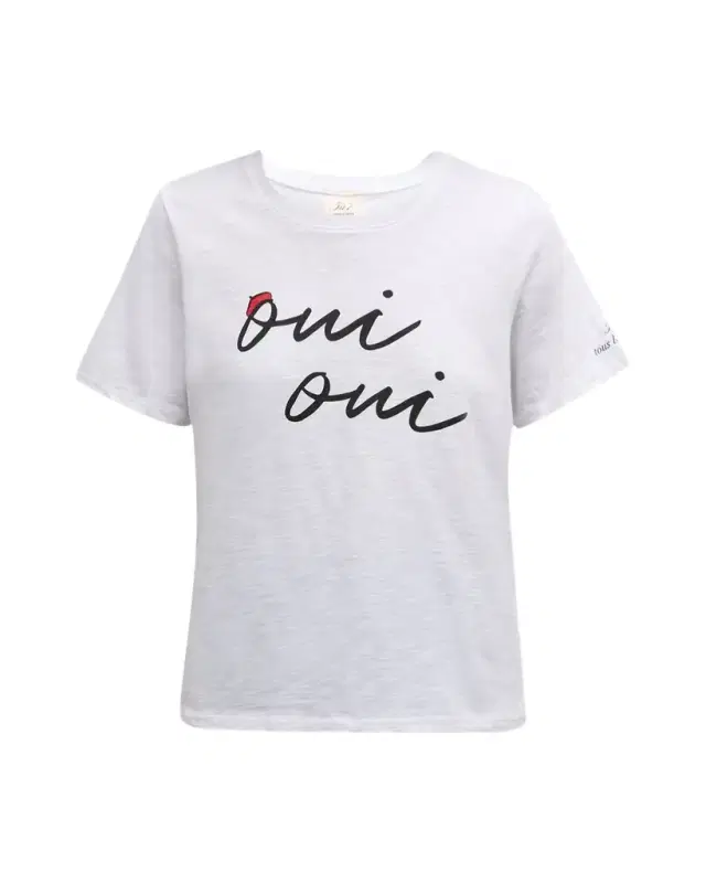 Oui Oui Shrunken Short-Sleeve T-Shirt
