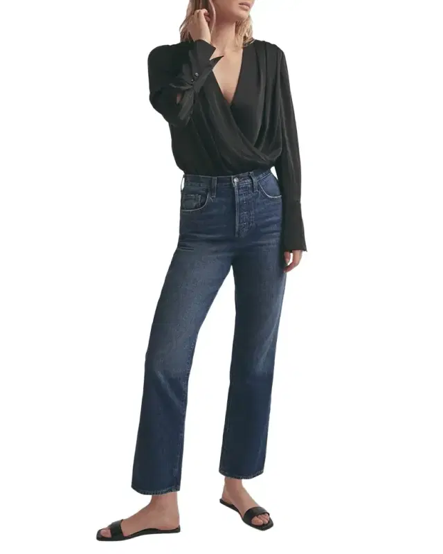 Favorite Daughter The Date Satin Bodysuit