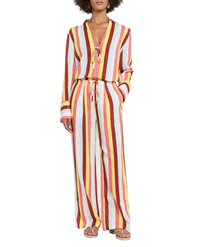 The Ashling Striped Linen Pants