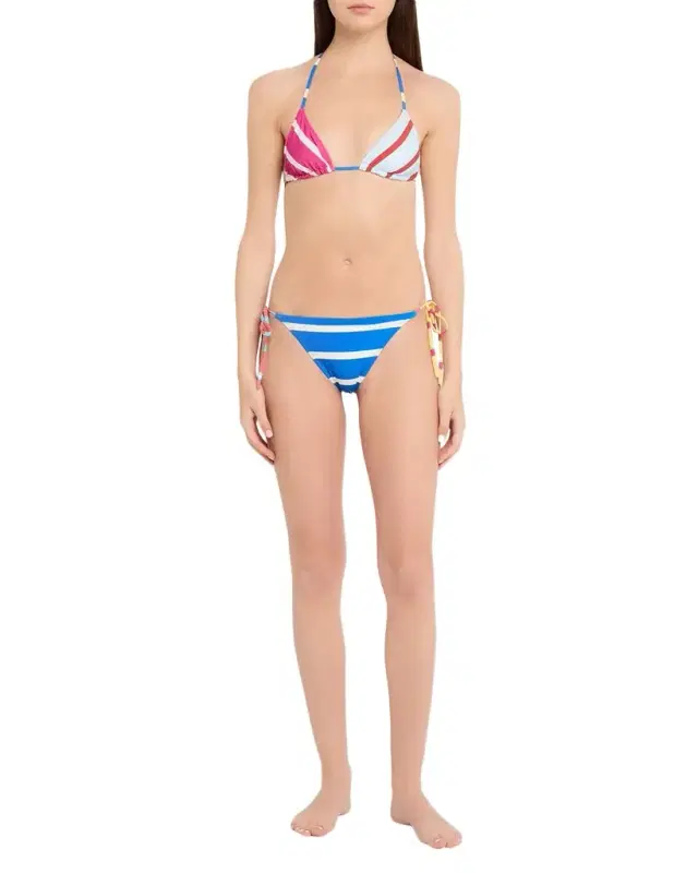 Solid and Striped The Iris Colorblock Stripe Bikini Top