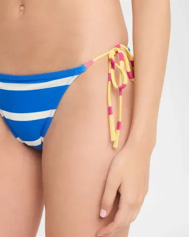 Solid & Striped The Iris Colorblock Stripe Bikini Bottoms | Thumbnail 3