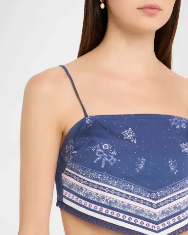 LoveShackFancy Mollie Bandana Print Scarf Top | Thumbnail 4 LoveShackFancy Mollie Bandana Print Scarf Top | Thumbnail 4