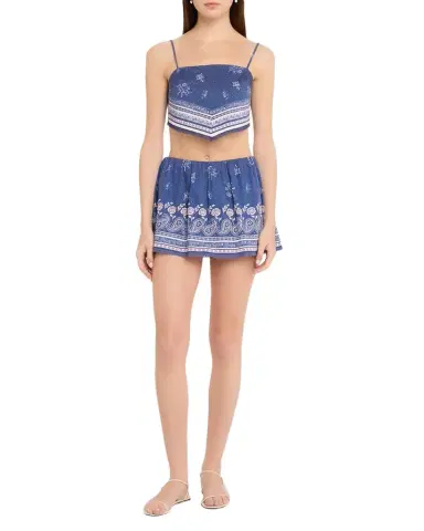 LoveShackFancy Mollie Bandana Print Scarf Top | Thumbnail 1 LoveShackFancy Mollie Bandana Print Scarf Top | Thumbnail 1