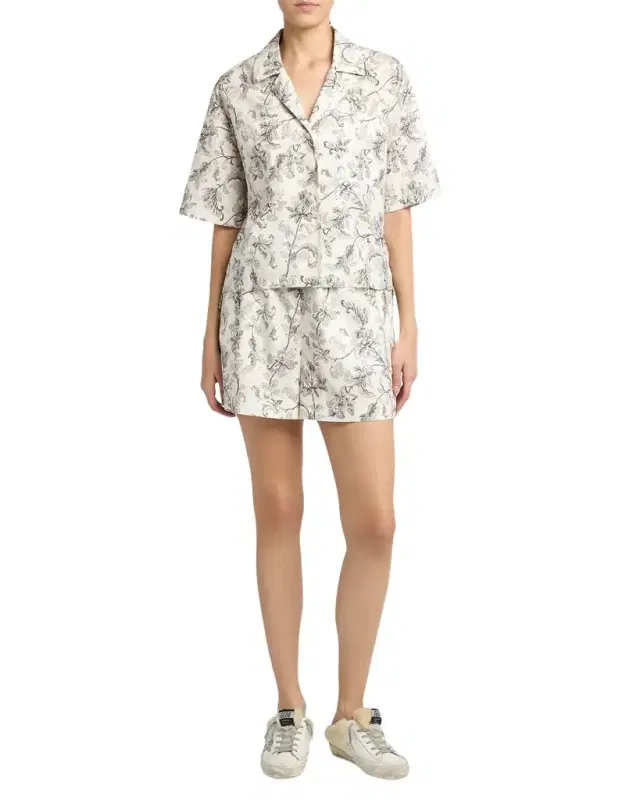 Golden Goose Journey Floral Cotton Voile Shirt