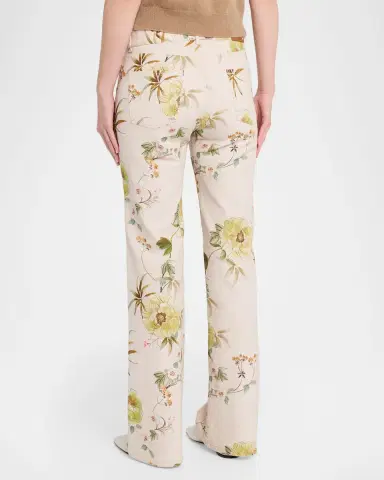 Kobi Halperin Leigh Floral-Print Straight-Leg Pants | Thumbnail 2 Kobi Halperin Leigh Floral-Print Straight-Leg Pants | Thumbnail 2