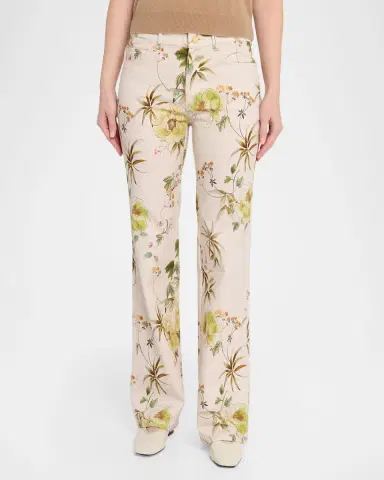 Kobi Halperin Leigh Floral-Print Straight-Leg Pants | Thumbnail 3 Kobi Halperin Leigh Floral-Print Straight-Leg Pants | Thumbnail 3