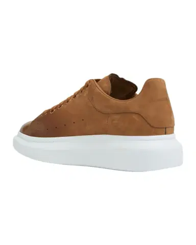 Alexander McQueen Men's Oversized Spray-Toe Suede Sneakers | Thumbnail 1 Alexander McQueen Men's Oversized Spray-Toe Suede Sneakers | Thumbnail 1