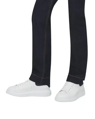 Alexander McQueen Men's Leather and Suede Oversized Sneakers | Thumbnail 1 Alexander McQueen Men's Leather and Suede Oversized Sneakers | Thumbnail 1