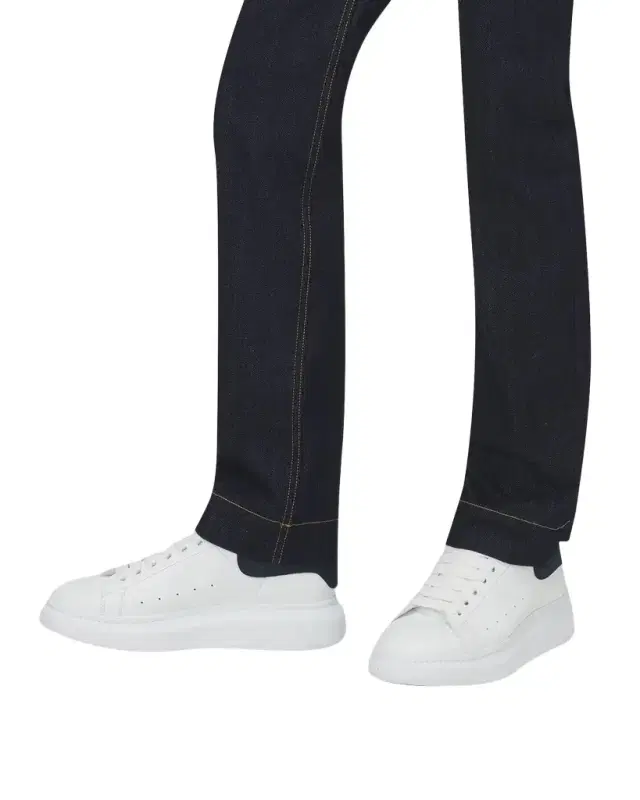 McQueen Men 's Leather and Suede Oversized Sneakers