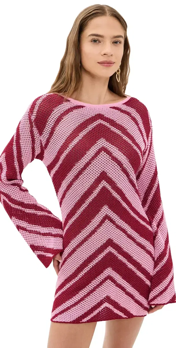Seven Wonders azie ini Dress Red/Pink