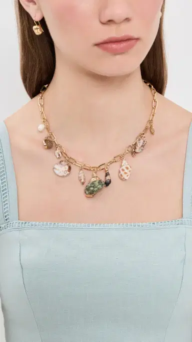 BaubleBar All At Sea Charm Necklace Multi One Size | Thumbnail 3