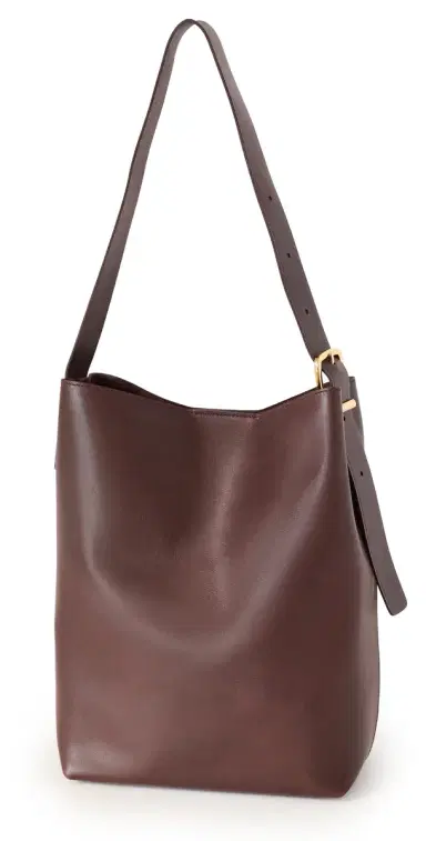 Madewell The Essential Bucket Tote in Leather Chocolate Raisin Leather One Size | Thumbnail 1
