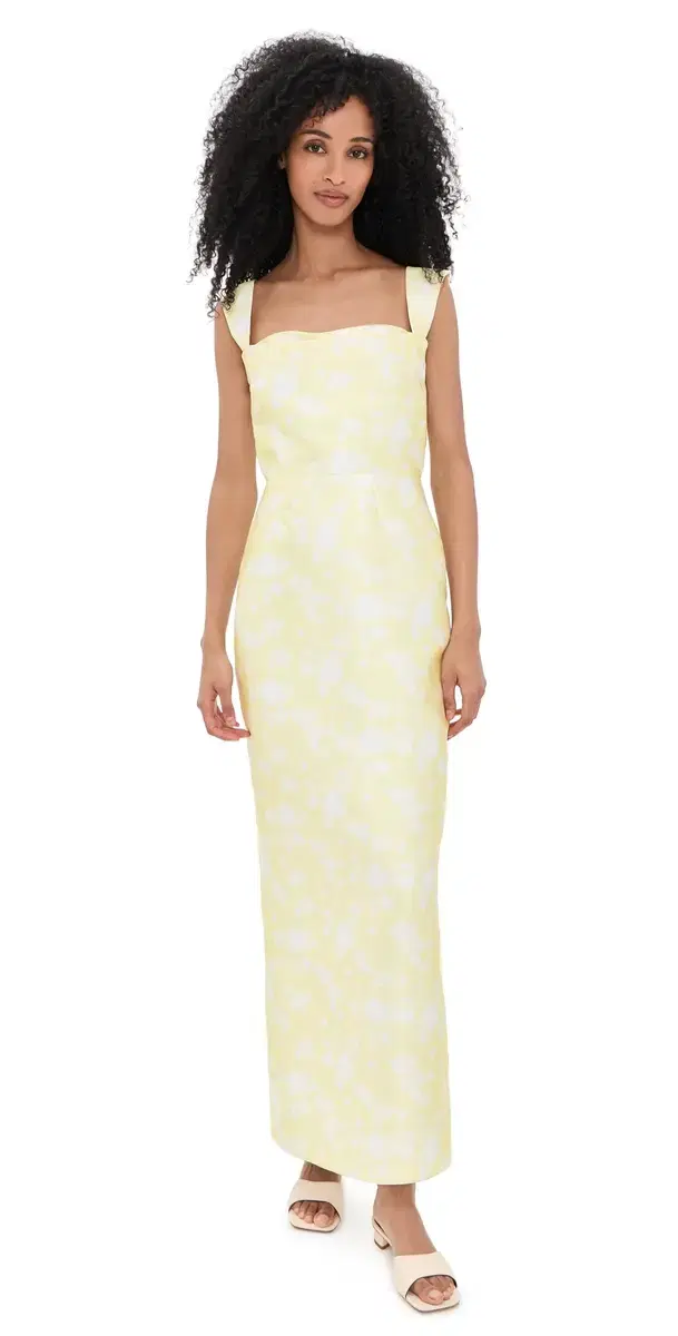 Danica Dress Yellow Floral