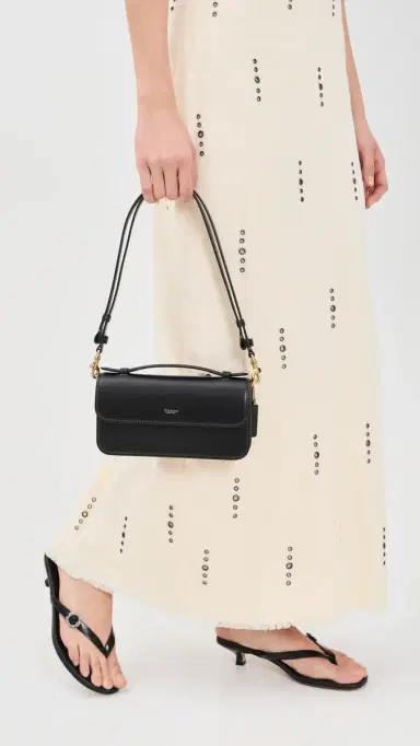 Coach New York Elora Top Handle Crossbody Bag B4/Black One Size | Thumbnail 3