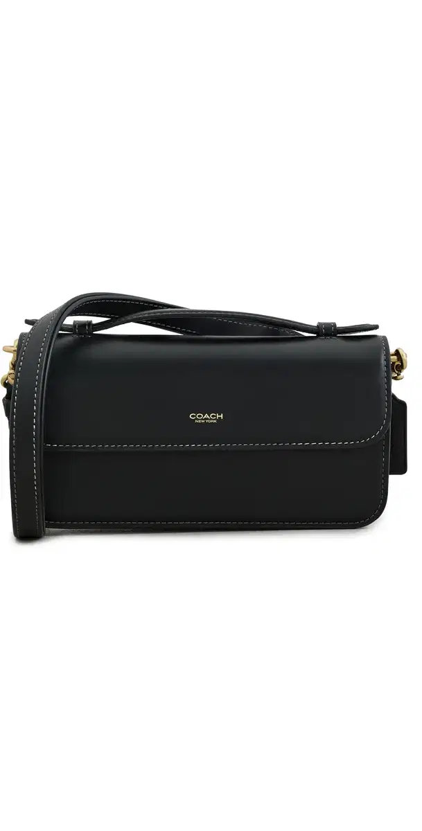 Coach New York Elora Top Handle Crossbody Bag B4/BLACK One Size