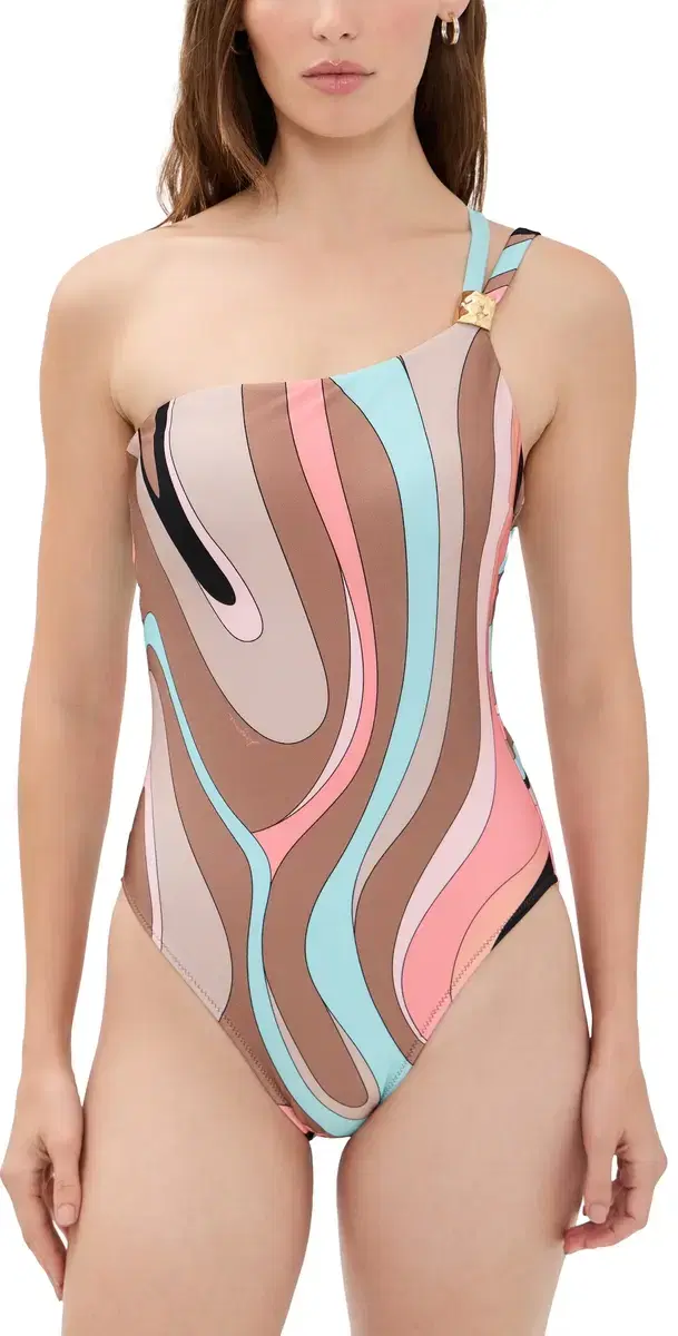 L'AGENCE Abstract wirl Karmin One Piece Multi
