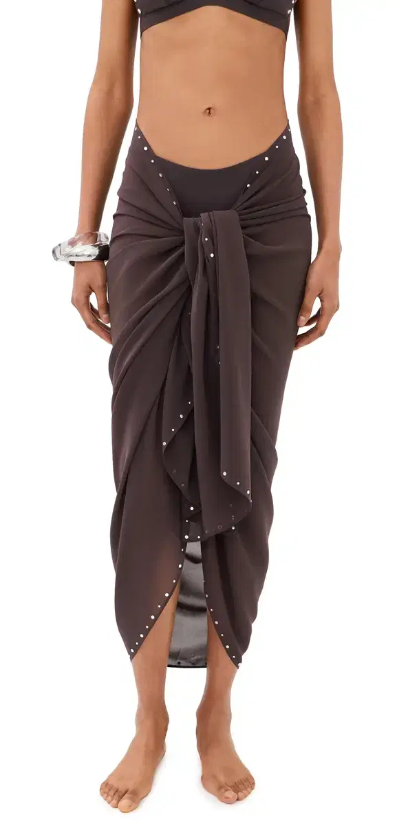 STAUD Inlet Sarong Espresso Studs One Size