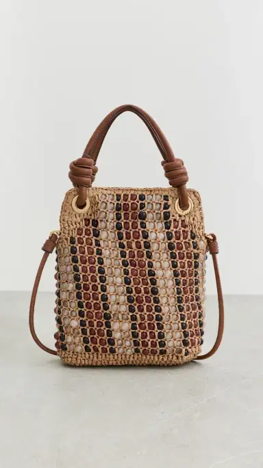 Veronica Beard Small Beaded Slouch Bag Hazelwood Multi | Thumbnail 2 Veronica Beard Small Beaded Slouch Bag Hazelwood Multi | Thumbnail 2