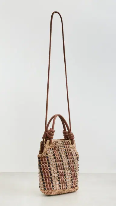 Veronica Beard Small Beaded Slouch Bag Hazelwood Multi | Thumbnail 4 Veronica Beard Small Beaded Slouch Bag Hazelwood Multi | Thumbnail 4