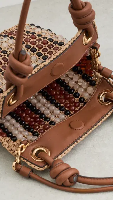 Veronica Beard Small Beaded Slouch Bag Hazelwood Multi | Thumbnail 6 Veronica Beard Small Beaded Slouch Bag Hazelwood Multi | Thumbnail 6