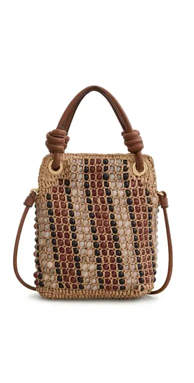 Veronica Beard Small Beaded Slouch Bag Hazelwood Multi | Thumbnail 1 Veronica Beard Small Beaded Slouch Bag Hazelwood Multi | Thumbnail 1
