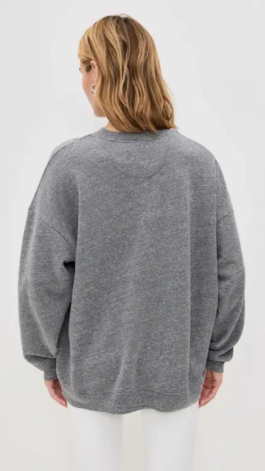 Year of Ours Crew Sweatshirt Heathered Grey | Thumbnail 3 Year of Ours Crew Sweatshirt Heathered Grey | Thumbnail 3