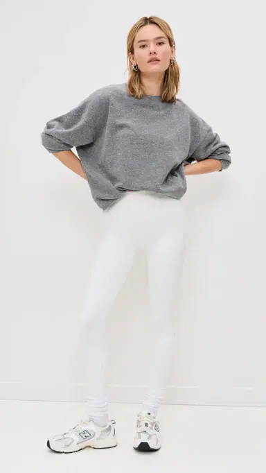 Year of Ours Crew Sweatshirt Heathered Grey | Thumbnail 5 Year of Ours Crew Sweatshirt Heathered Grey | Thumbnail 5