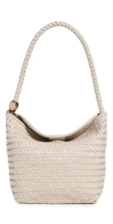 Madewell Handwoven Shoulder Bag with Beads Vintage Muslin One Size | Thumbnail 1 Madewell Handwoven Shoulder Bag with Beads Vintage Muslin One Size | Thumbnail 1