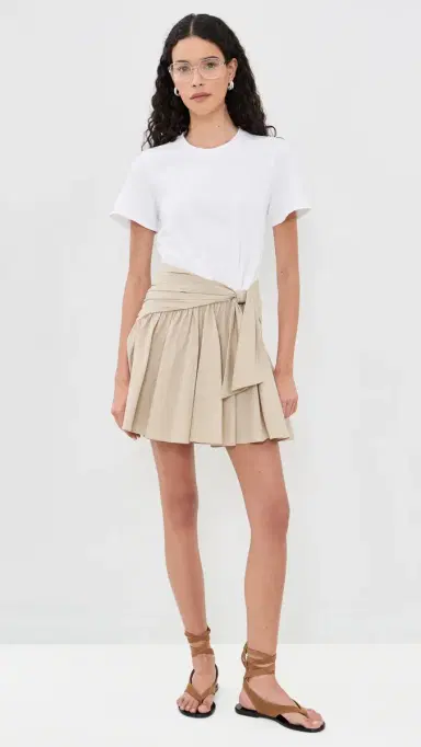 Cinq à Sept Leslie Dress White/Khaki | Thumbnail 5