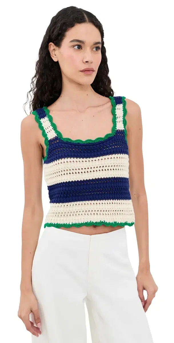 Justine Sweater Tank Nvy w/ Aw Stripe L