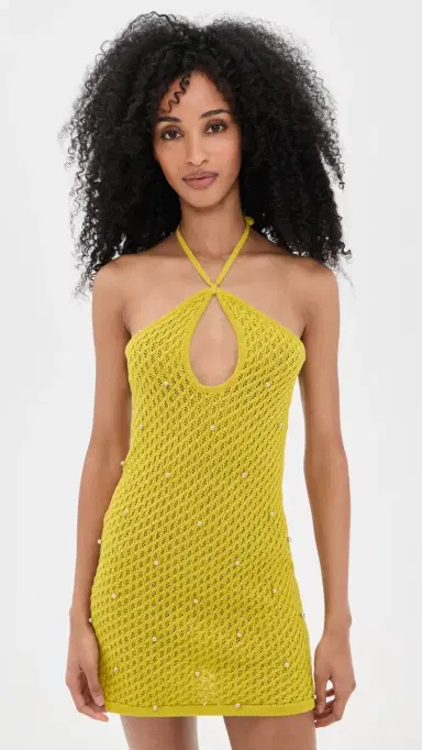 Staud Isola Coverup Dress Citron L | Thumbnail 2 Staud Isola Coverup Dress Citron L | Thumbnail 2