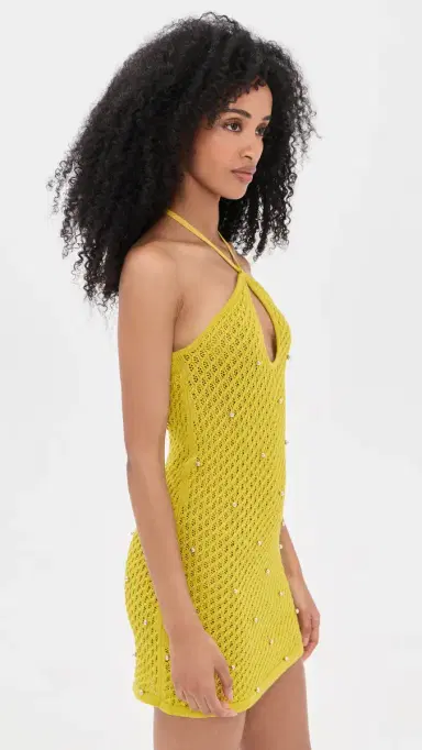 Staud Isola Coverup Dress Citron L | Thumbnail 4 Staud Isola Coverup Dress Citron L | Thumbnail 4