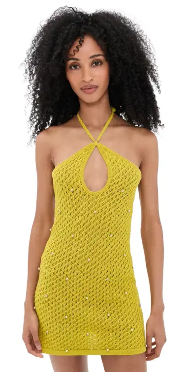 Staud Isola Coverup Dress Citron L | Thumbnail 1 Staud Isola Coverup Dress Citron L | Thumbnail 1
