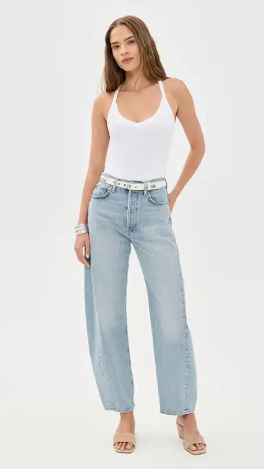 L'Agence Wrenna Racerback Thong Bodysuit White L | Thumbnail 5 L'Agence Wrenna Racerback Thong Bodysuit White L | Thumbnail 5
