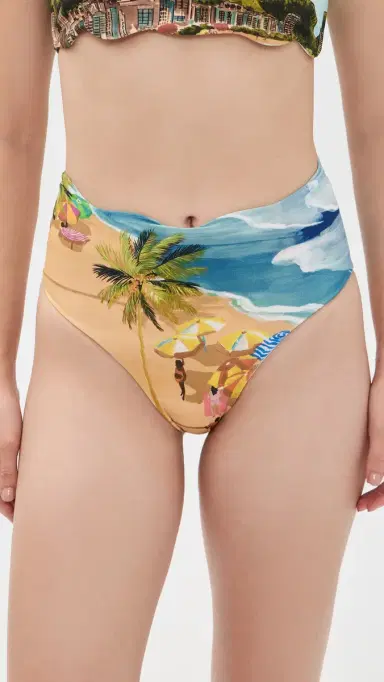 FARM Rio Copacabana Beach Multicolored Hot Pants Bikini Bottoms Copacabana Beach Multi | Thumbnail 2