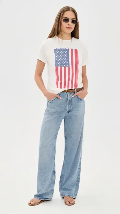 Original Retro Brand UA Vertical Flag Relaxed Tee AWH | Thumbnail 5