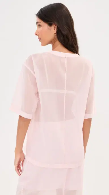 LE BOP Caroline Organza Tee Pink S | Thumbnail 3