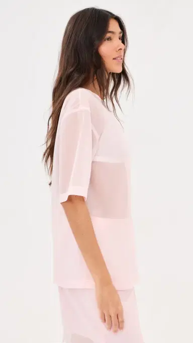 LE BOP Caroline Organza Tee Pink S | Thumbnail 4