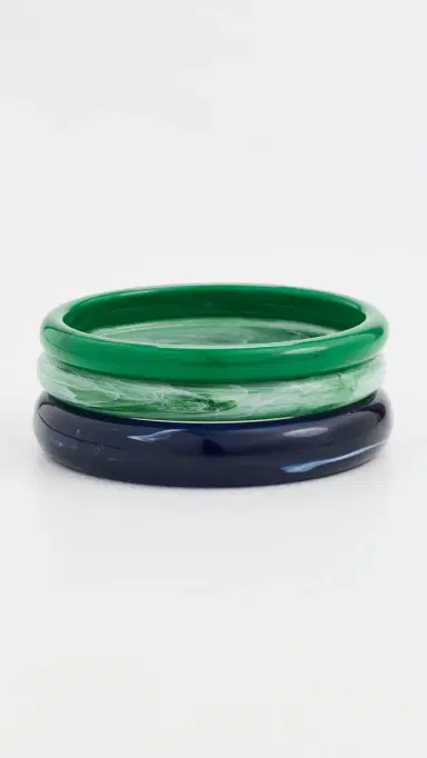 BaubleBar Raven Resin Bangle Set Multi One Size | Thumbnail 2