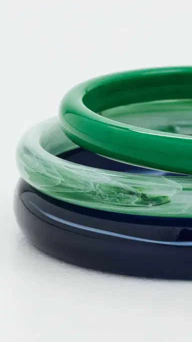 BaubleBar Raven Resin Bangle Set Multi One Size | Thumbnail 5