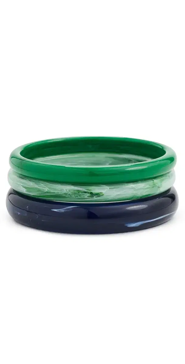 BaubleBar Raven Resin Bangle Set Multi One Size